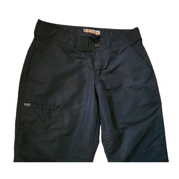 5.11 Tactical Women's Fast Tac Pants Size 4 Black Ripstop EUC - Picture 3 of 7